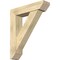 Ekena Millwork Traditional Slat Rough Sawn Bracket w/ Offset Brace, Douglas Fir, 8"W x 34"D x 40"H BKT0806X34X40TRA06RDF - alternate 1